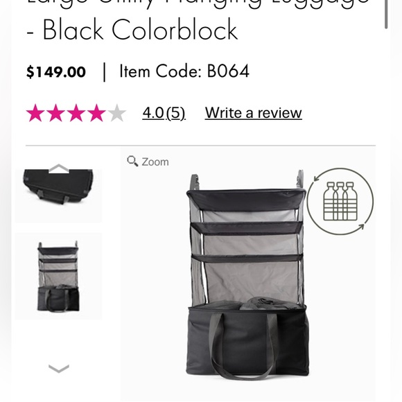 NEW THIRTY ONE LARGE UTILITY HANGING LUGGAGE - Picture 3 of 3